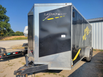 Used 2015 Sure-Trac 7x18 Pro Series Wedge Cargo / Enclosed Trailer