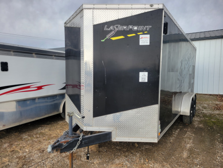 Used 2015 Sure-Trac 7x18 Pro Series Wedge Cargo / Enclosed Trailer