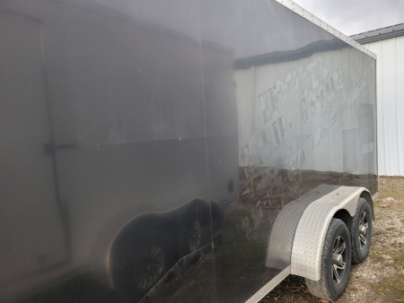 Used 2015 Sure-Trac 7x18 Pro Series Wedge Cargo / Enclosed Trailer