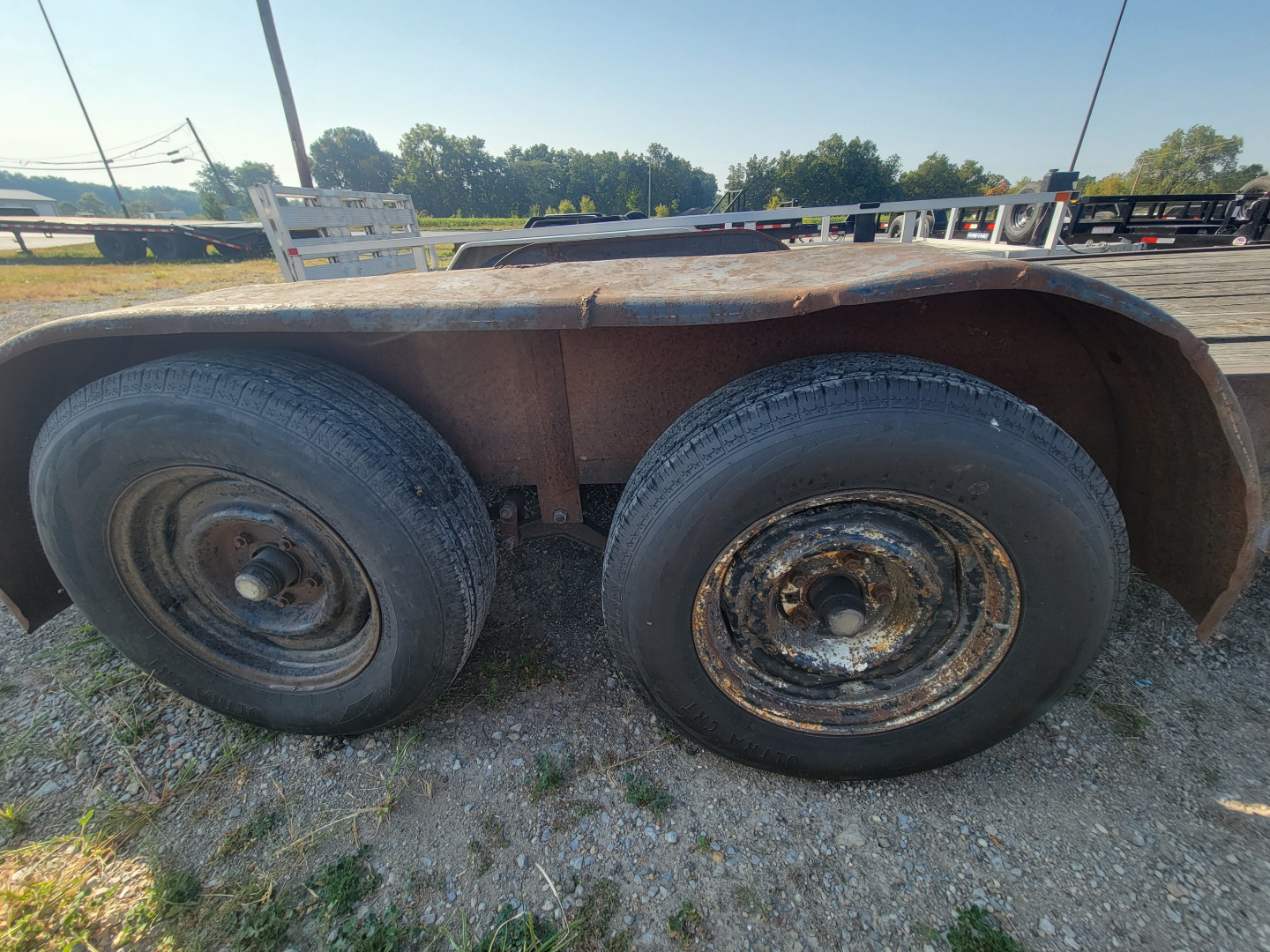 Used 1997 M&M Manufacturing 7x16 Car Hauler Cargo / Enclosed Trailer