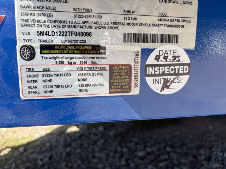 New 2026 LIBERTY LD10K72LP - 10K 6x12 Dump Trailer w/Combo Gate, Ramps & MORE!