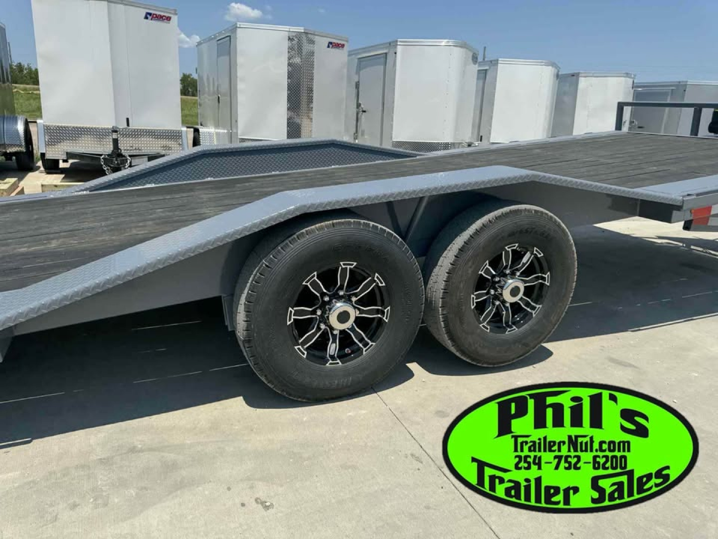 New 2025 EQUIPMENT TRAILER 102X24 POWER TILT Equipment Trailer 14K GVWR & WINCH!