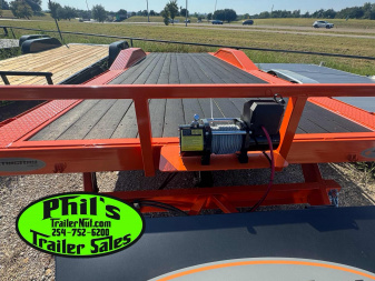 New 2025 OPEN CAR HAULER 102X24 POWER TILT Tilt Trailer HEAVY 14K GVWR WINCH & ALUMINUM WHEELS!