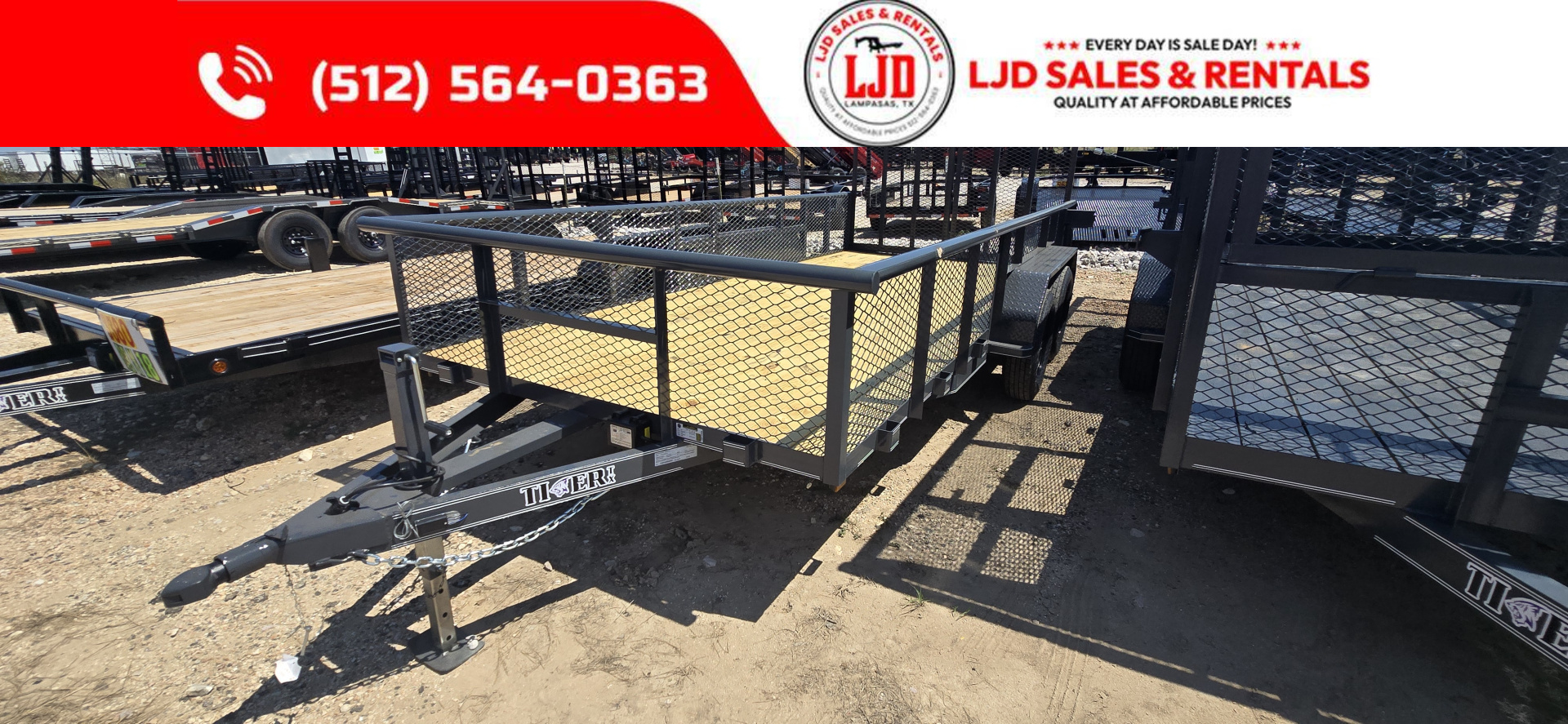 New 2025 - Tiger - 83" x 16' Utility Trailer