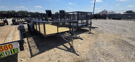 New 2025 - Tiger - 83  x 16' Utility Trailer - 2' Expanded Metal Sides