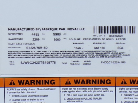 New 2026 Formula Conquest 8.5 x 24 10k Cargo / Enclosed Trailer - 778