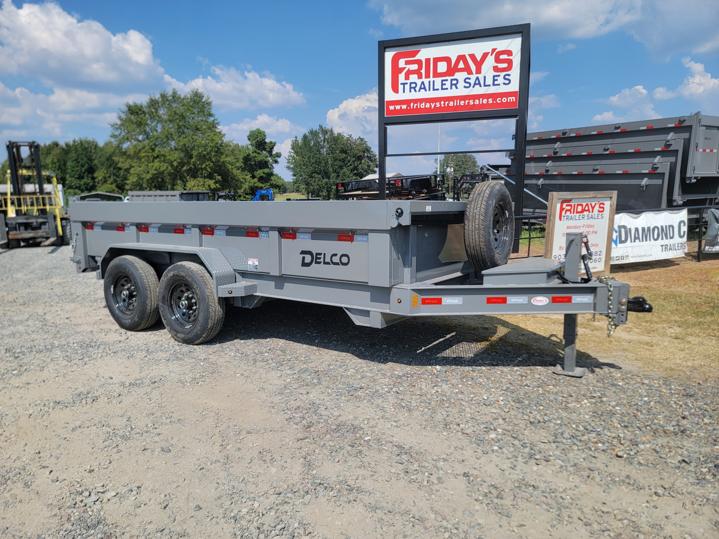 New 2026 Delco Trailers D3 14' x 83" Dump Trailer
