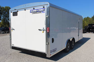 New 2026 Sure-Trac 8.5' x 20' Landscape Pro Cargo / Enclosed Trailer - Rear Ramp Door - 9900# GVW