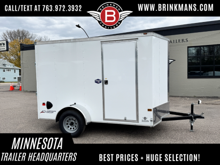 New American Hauler 6x10 Enclosed Cargo Trailer - Rear Ramp!