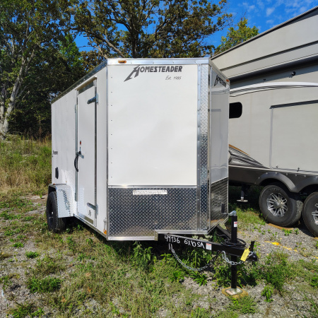 New 2026 Homesteader 6x10 SA Cargo / Enclosed Trailer, 6' interior height, .030 exterior, Intrepid series
