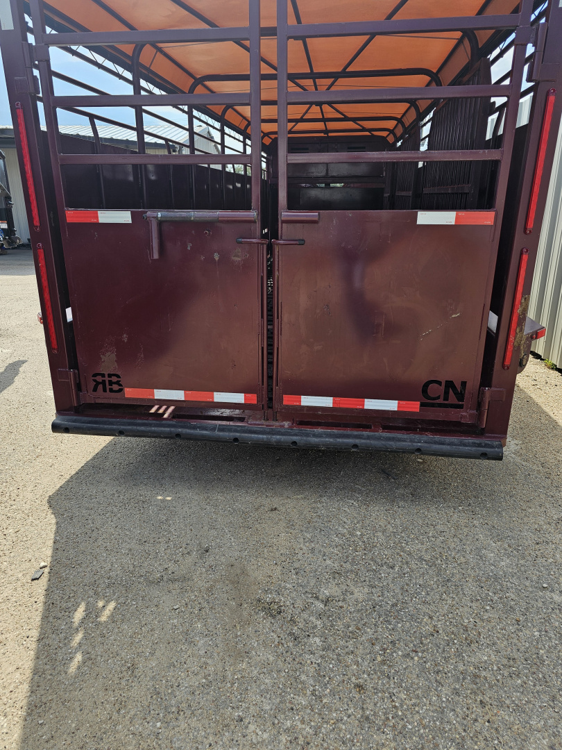 Used 2024 Other 6'8"X24' Stock / Stock Combo Trailer