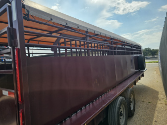 Used 2024 Other 6'8"X24' Stock / Stock Combo Trailer