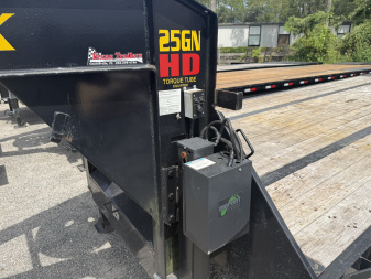 Used 2023 Big Tex Trailers 25GN-30+5MR 8.5' X 35' Flatbed Trailer w/ Load Range G Tires