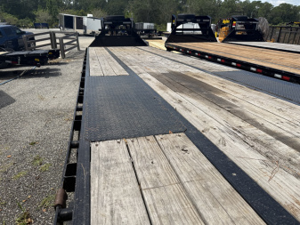 Used 2023 Big Tex Trailers 25GN-30+5MR 8.5' X 35' Flatbed Trailer w/ Load Range G Tires