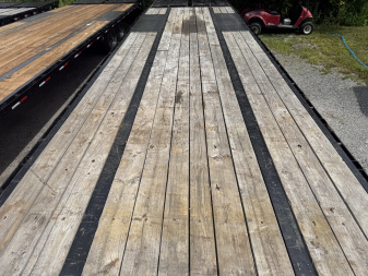 Used 2023 Big Tex Trailers 25GN-30+5MR 8.5' X 35' Flatbed Trailer w/ Load Range G Tires
