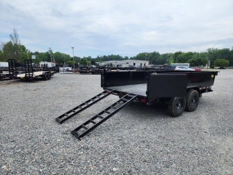 New 2026 Big Tex Trailers 7x14 14LX 14K Dump w/ Slide-In Ramps Dump Trailer