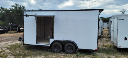 New 2026 US Cargo 7.5X16 UTV WHITE Cargo / Enclosed Trailer