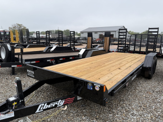 New 2026 LIBERTY EQUIPMENT LE10K83X20C5DT 83X20 TA 5' RAMPS (GVW:9990) MIDNIGHT BLACK