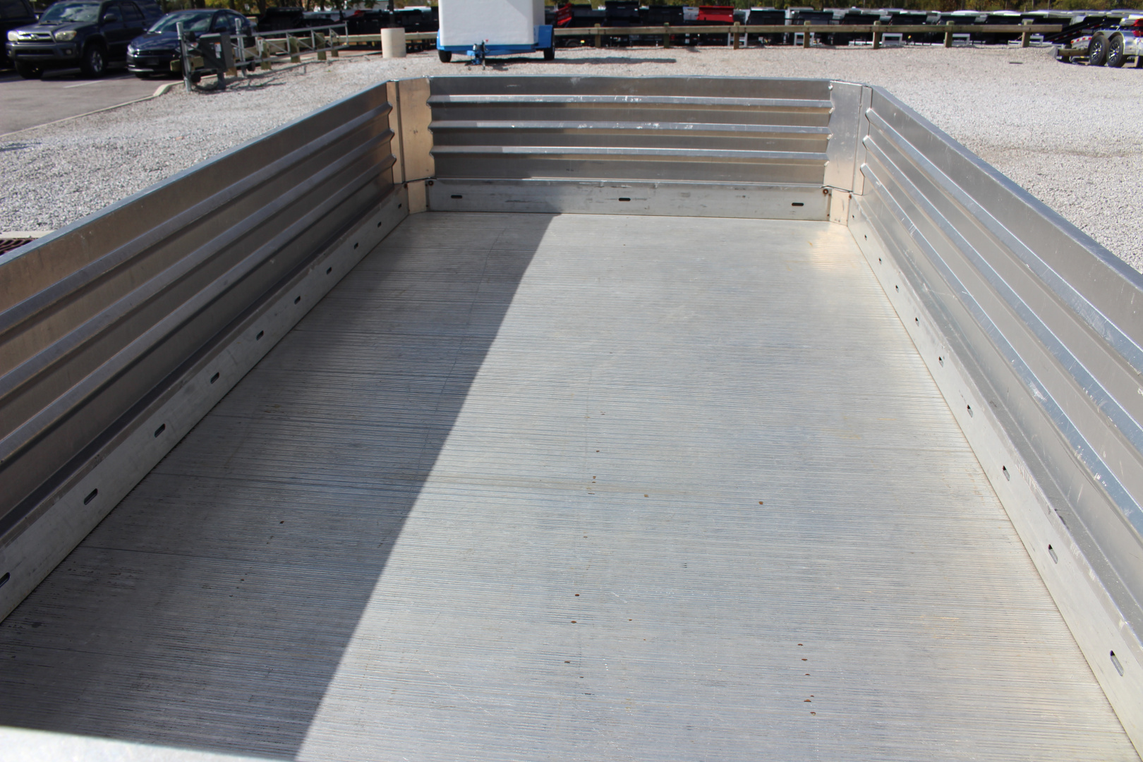 Used 2017 Hillsboro 6' 6" x 12' Aluminum Utility Trailer- 2990# GVW - Bi-Fold Ramp - Removable Side Panels