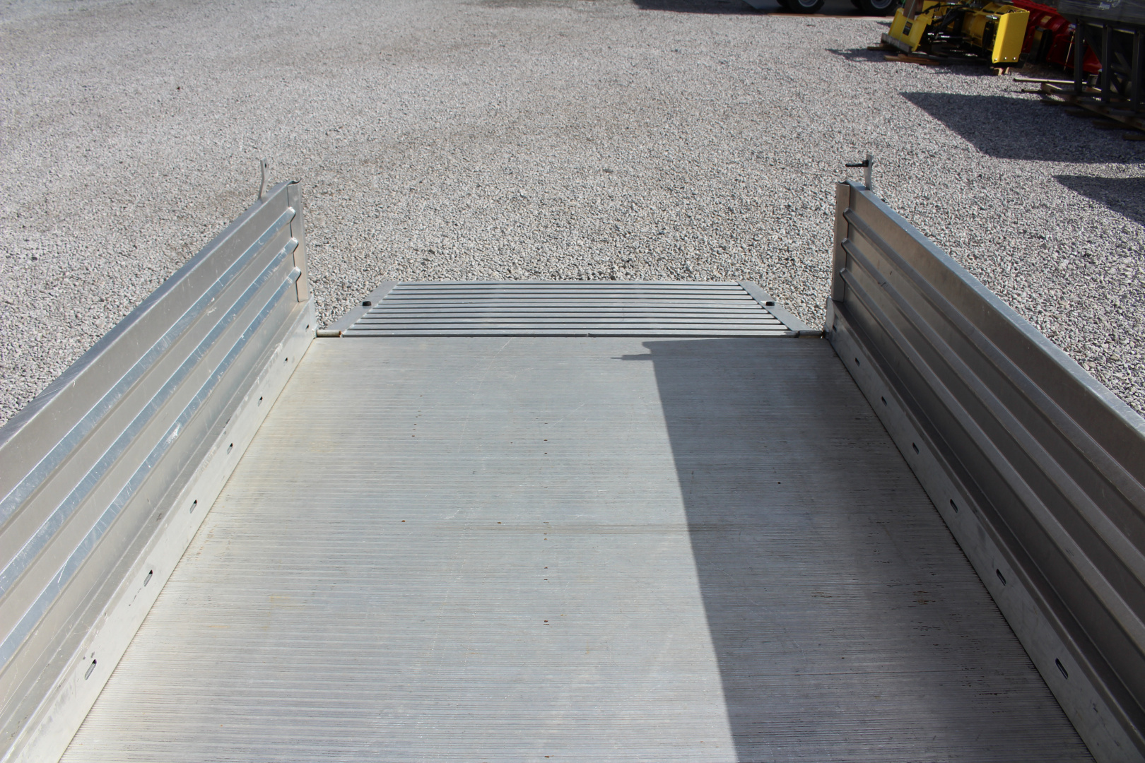 Used 2017 Hillsboro 6' 6" x 12' Aluminum Utility Trailer- 2990# GVW - Bi-Fold Ramp - Removable Side Panels