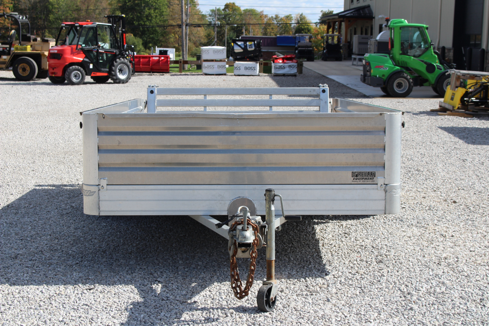 Used 2017 Hillsboro 6' 6" x 12' Aluminum Utility Trailer- 2990# GVW - Bi-Fold Ramp - Removable Side Panels