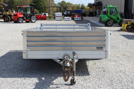 Used 2017 Hillsboro 6' 6" x 12' Aluminum Utility Trailer- 2990# GVW - Bi-Fold Ramp - Removable Side Panels