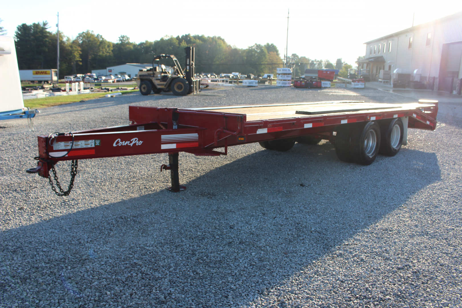 Used 2013 CornPro 16' + 5' - Pintle Ring Deckover Equipment Trailer - 18000# GVW