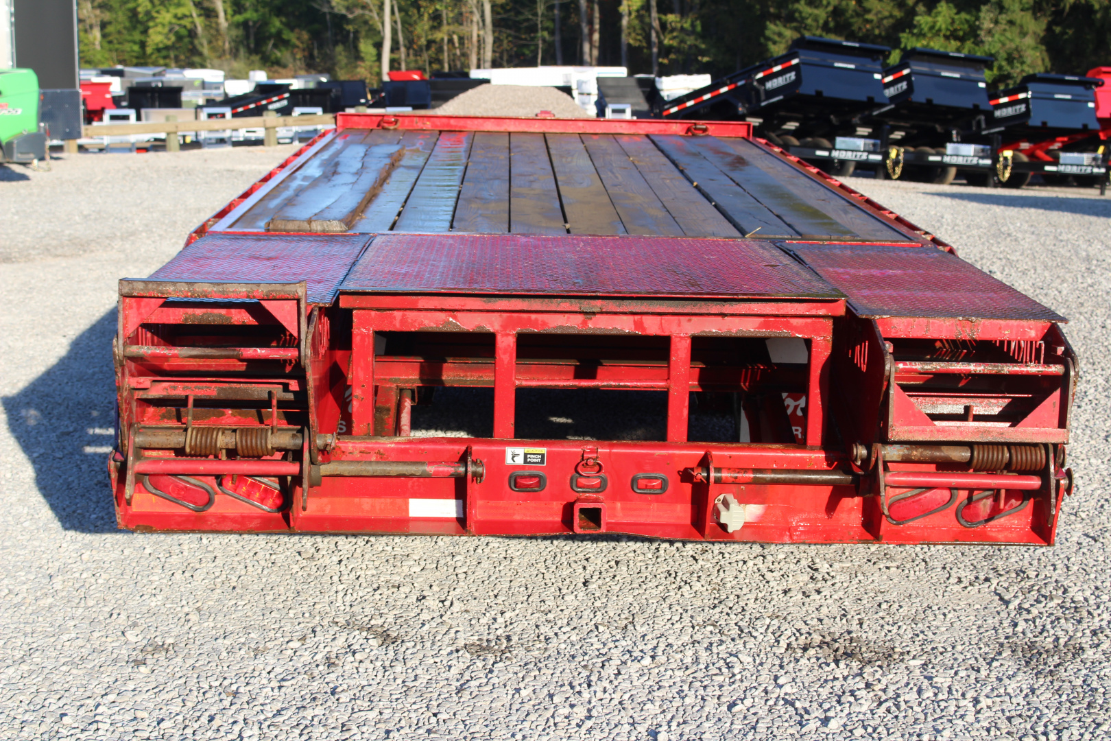 Used 2013 CornPro 16' + 5' - Pintle Ring Deckover Equipment Trailer - 18000# GVW