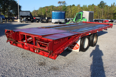 Used 2013 CornPro 16' + 5' - Pintle Ring Deckover Equipment Trailer - 18000# GVW