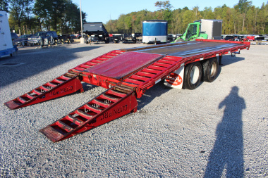 Used 2013 CornPro 16' + 5' - Pintle Ring Deckover Equipment Trailer - 18000# GVW