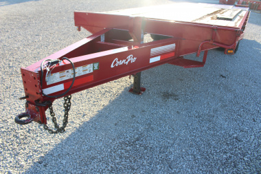 Used 2013 CornPro 16' + 5' - Pintle Ring Deckover Equipment Trailer - 18000# GVW