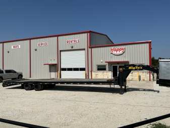 Used 2022 Big Tex 102 x40' GN Flatbed w/ Mega Ramps