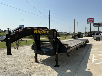 Used 2022 Big Tex 102"x40' GN Flatbed w/ Mega Ramps