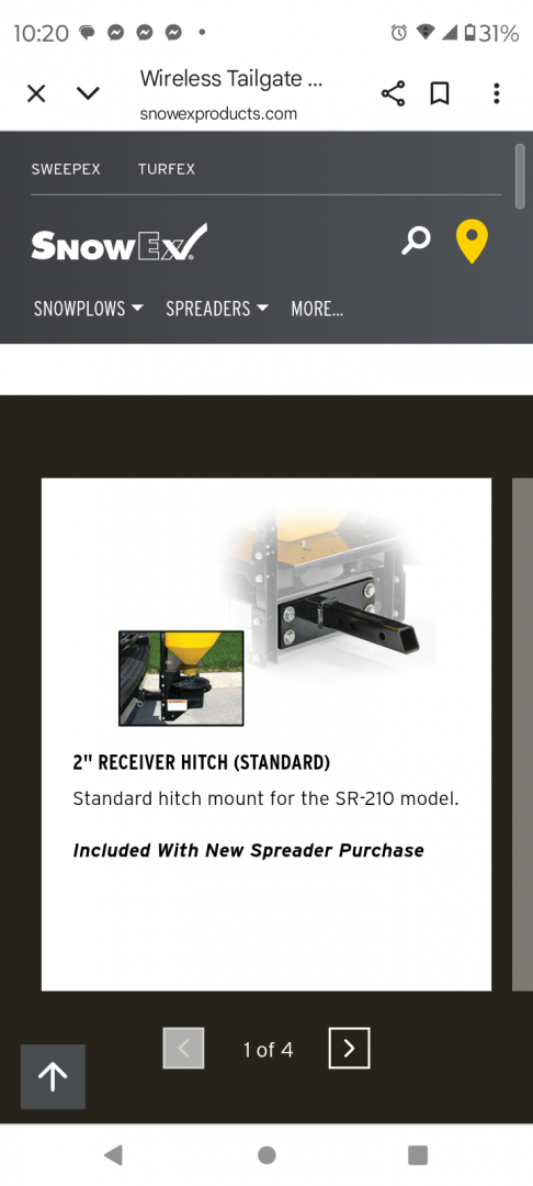 New 2026 SnowEx SR 210 Wireless Salter Snow Plow