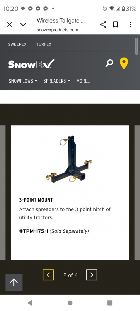 New 2026 SnowEx SR 210 Wireless Salter Snow Plow