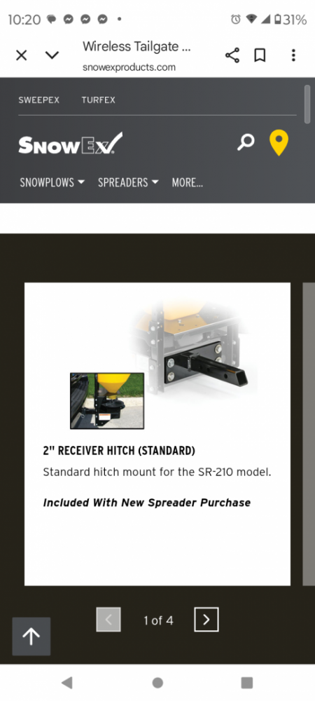 New 2026 SnowEx SR 210 Wireless Salter Snow Plow