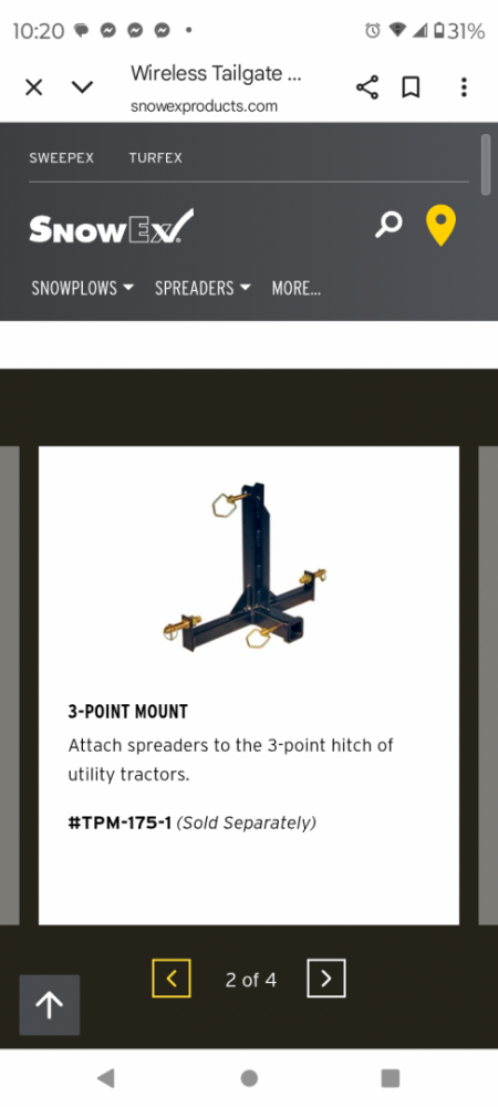 New 2026 SnowEx SR 210 Wireless Salter Snow Plow