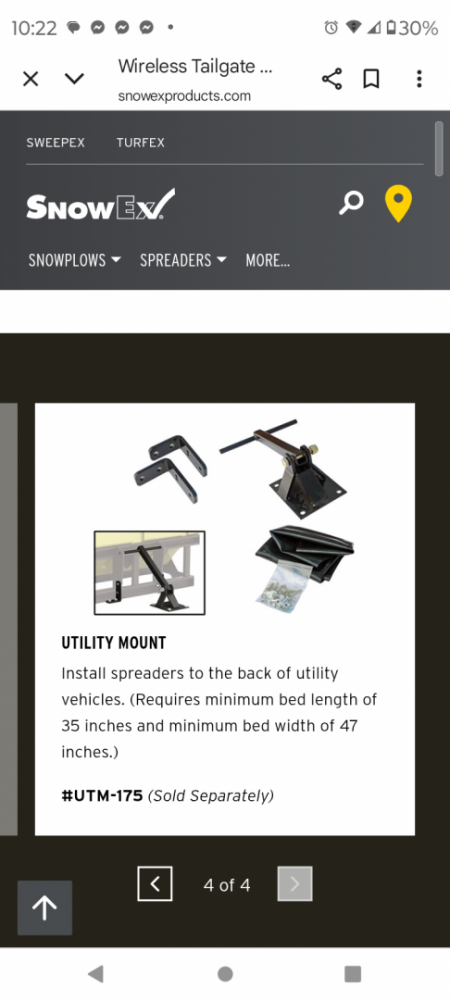 New 2026 SnowEx SR 210 Wireless Salter Snow Plow