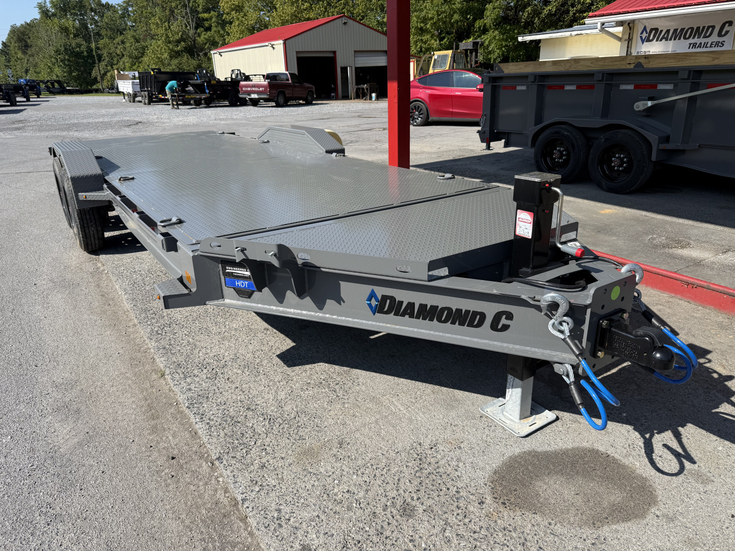 New 2025 Diamond C HDT210 POWER FULL TILT TRAILER 3/16 DIAMOND PLATE FLOOR 21K G.V.W.R.