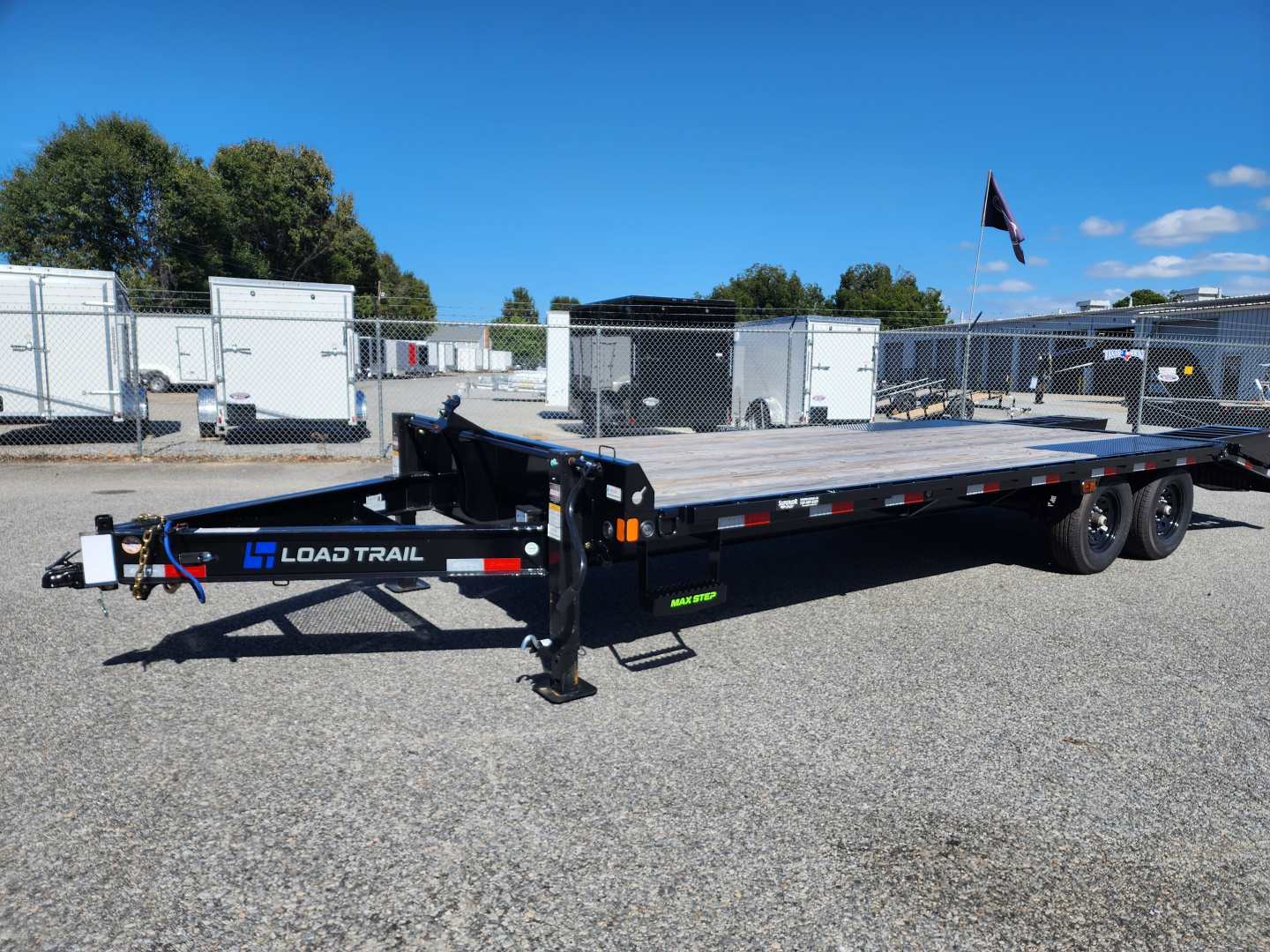 New 2025 Load Trail PS 24' 14K Deckover Trailer w/ Flip Over Ramps