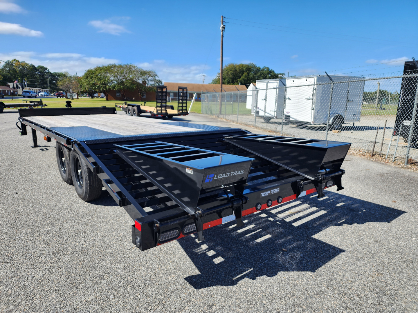 New 2025 Load Trail PS 24' 14K Deckover Trailer w/ Flip Over Ramps
