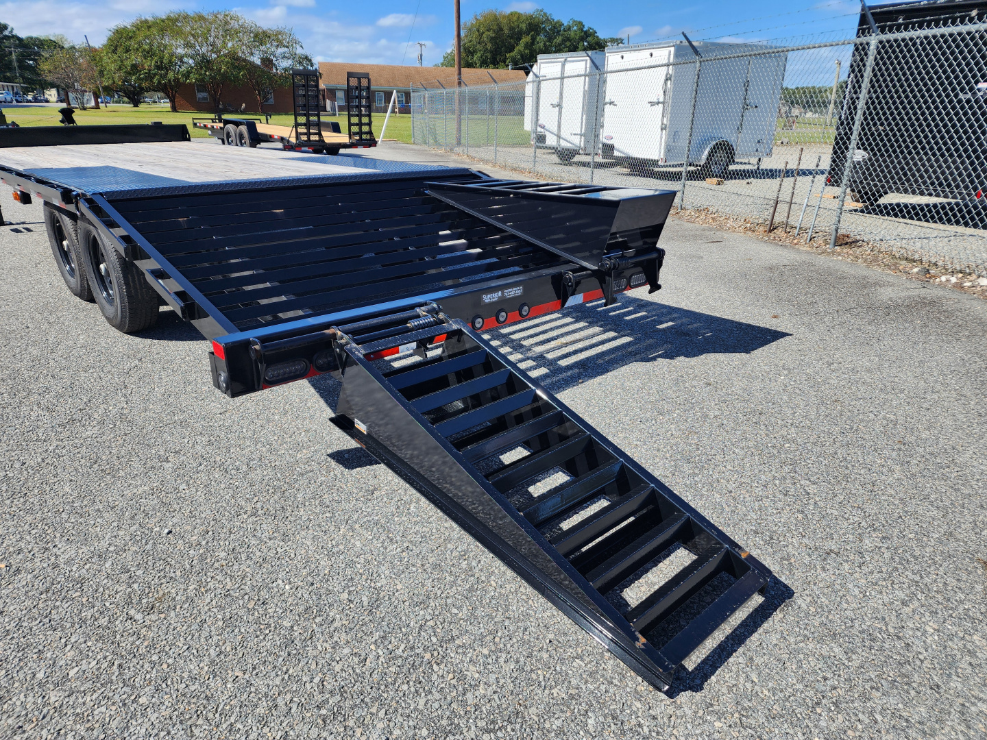 New 2025 Load Trail PS 24' 14K Deckover Trailer w/ Flip Over Ramps