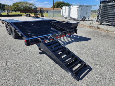 New 2025 Load Trail PS 24' 14K Deckover Trailer w/ Flip Over Ramps