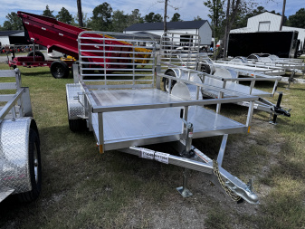 New Legend 6x10 Open Deluxe Aluminum with Aluminum Floor Utility Trailer