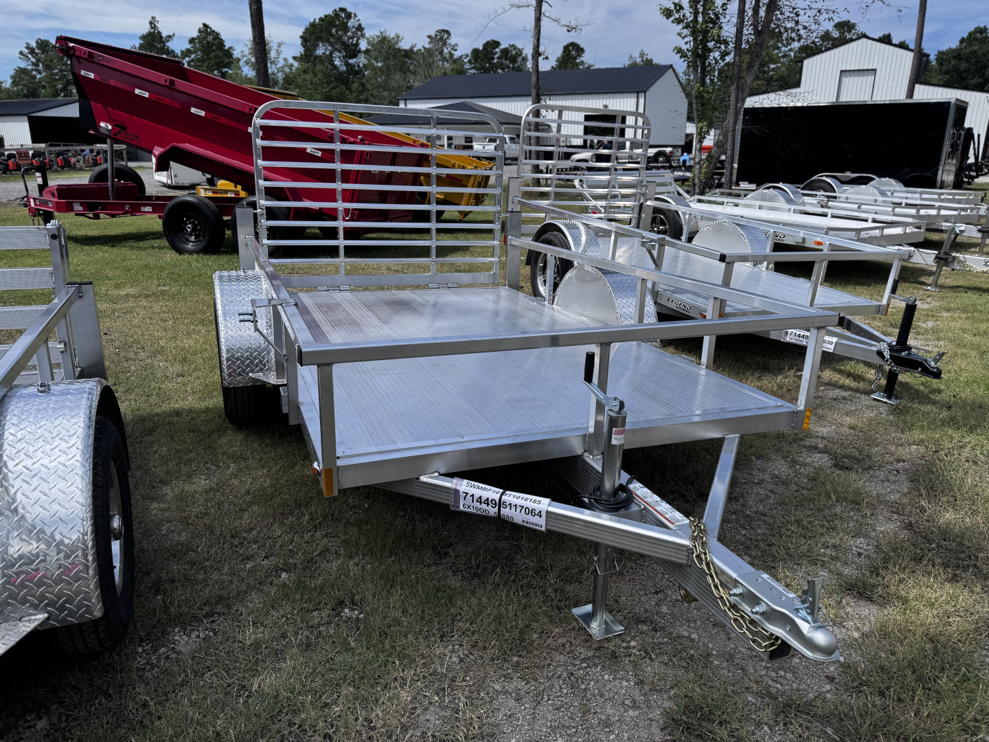 New Legend 7x12 Open Duluxe Utility Trailer Aluminum Floor