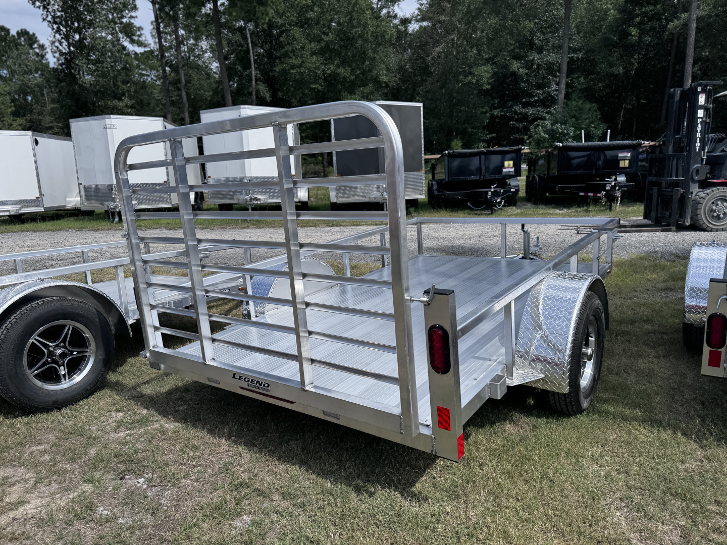 New Legend 7x12 Open Duluxe Utility Trailer Aluminum Floor