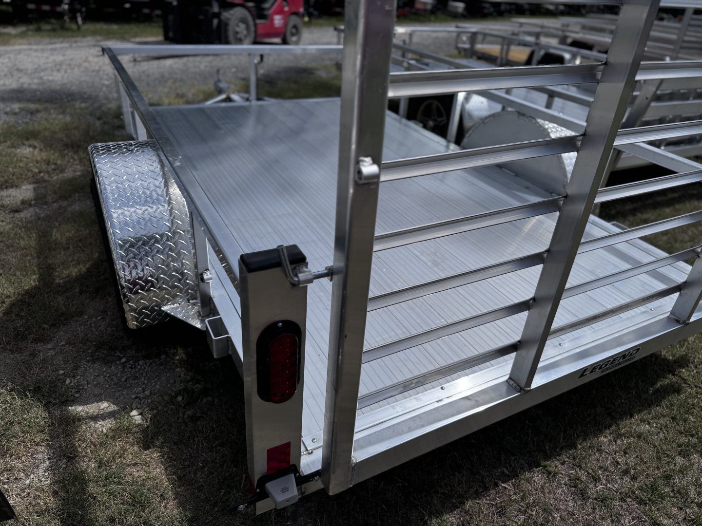 New Legend 7x12 Open Duluxe Utility Trailer Aluminum Floor