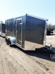 New 2026 Stealth Trailers 7x14 charcoal w/ramp 6ft 6in Cargo / Enclosed Trailer