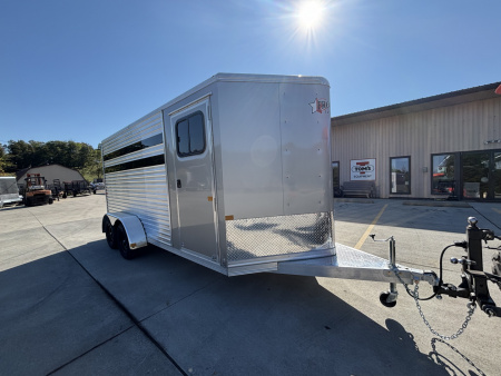 New 2026 Frontier Trailers Colt 3 Horse LS LITE Horse Trailer 6'8 x16' - Champagne - 7000# GVWR