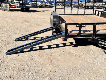 New 2026 Diamond T 7-14 Tandem Axle Ramp Gate Utility W/ ATV Ramps 7K GVWR